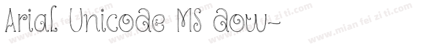 Arial Unicode MS dow字体转换